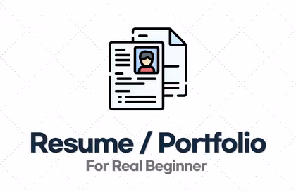 비전공자도 합격하는 개발자 이력서/포트폴리오 작성법